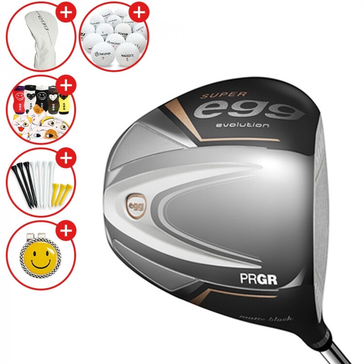 증정A [프로기아정품] 24년 피알지알 슈퍼에그 SUPER EGG 매트블랙 고반발 드라이버 여성용 GF