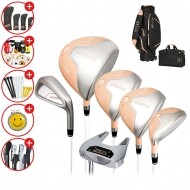 [증정A] 예스골프정품 24년 예스 벨라 스포티바 풀세트 크림핑크/블랙 색상 12개 구성 백세트 포함 GF