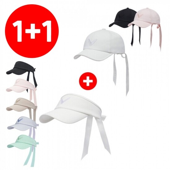 [1+1] 캘러웨이 CG 우먼스 로맨틱(ROMANTIC) 여성용 골프모자+바이저_GF