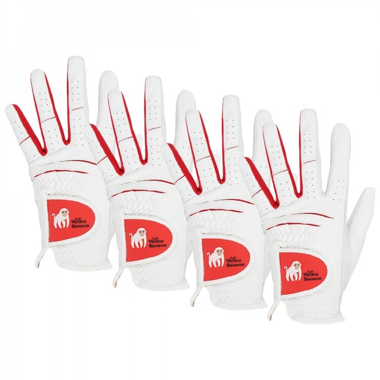 [옐로우바나나] 반양피 골프장갑 여성용 양손 4세트 GF