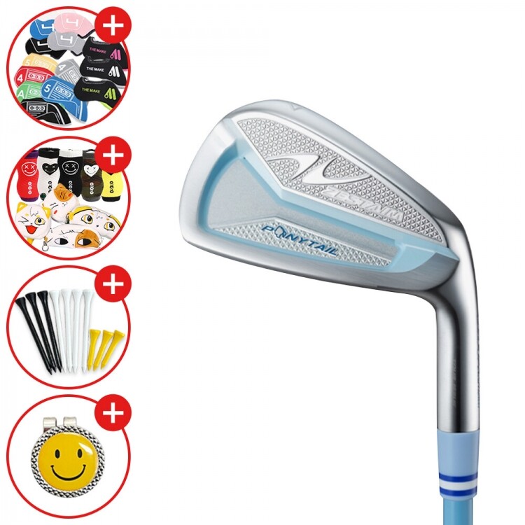 증정A [캠제스타임코리아정품] 제스타임 포니테일 (PONYTAIL) 여성용 8개 아이언세트 (#5-P,A,S) GF