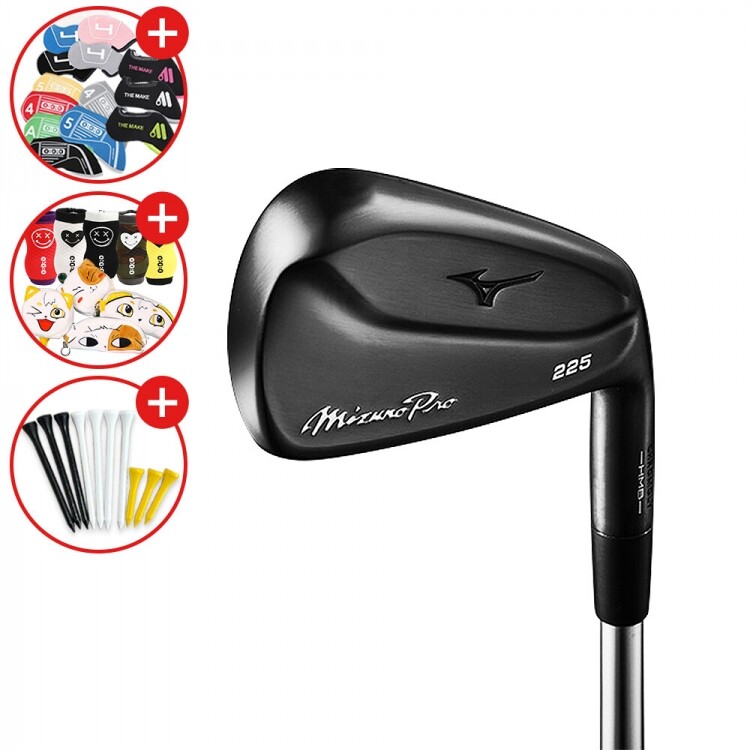 증정 [한국미즈노정품] 미즈노 프로 225 블랙에디션 아이언세트(4-PW) GF