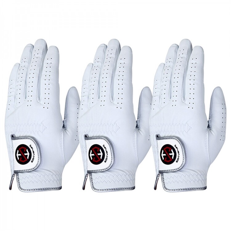 세븐힐스 카브레타 천연 양피 왼손 여성용 장갑 3장 세트 GF