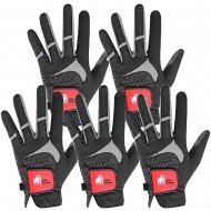 [옐로우바나나] 스파이더 블랙 실리콘 골프장갑 남성용 5장세트 GF