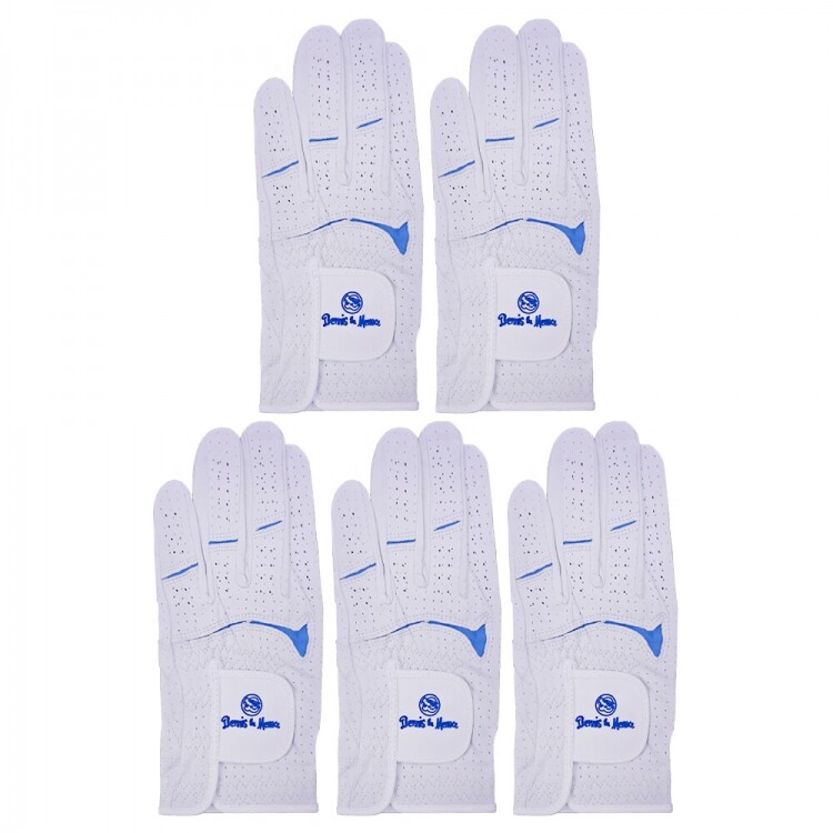 데니스 골프장갑 남성용 양피 5장세트 GF