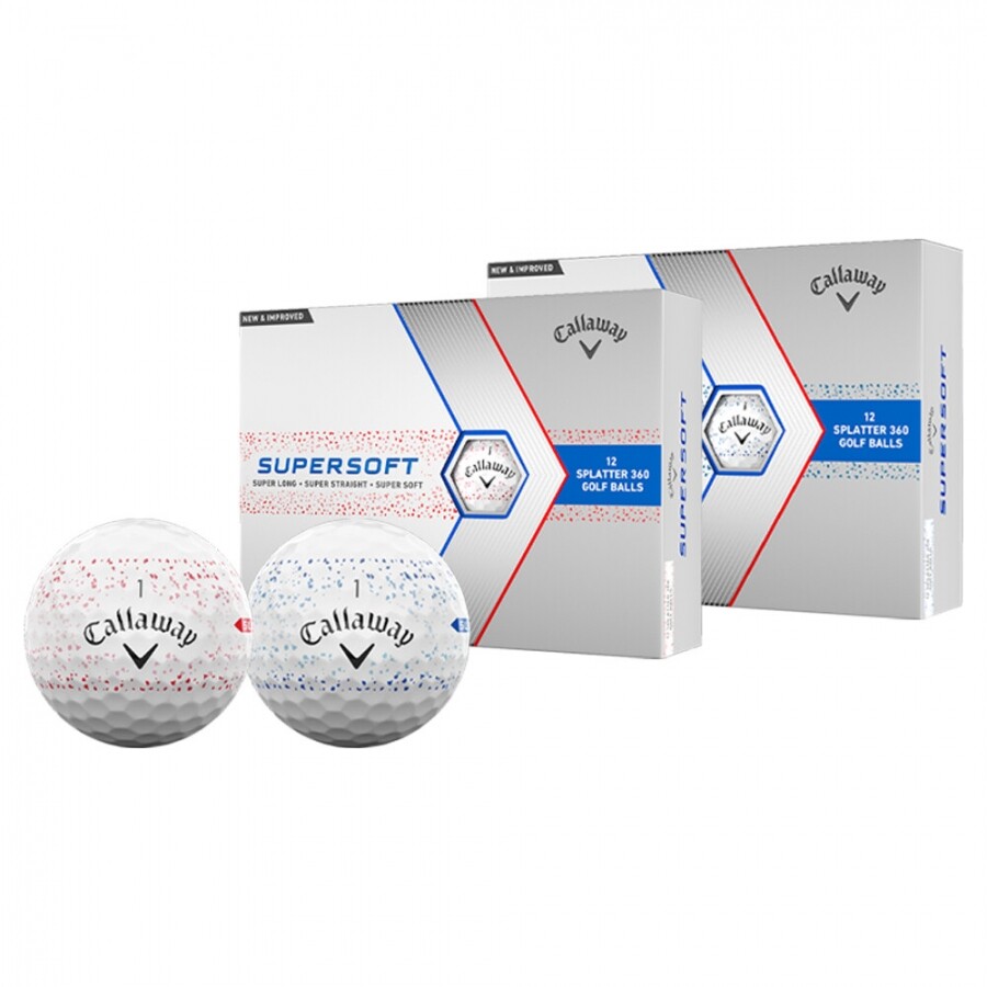 캘러웨이골프정품 로고무료인쇄 캘러웨이 슈퍼소프트 360 스플래터 골프공 GF