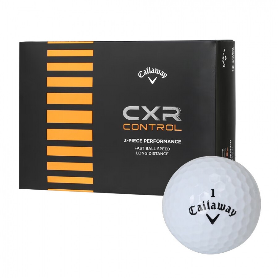 [캘러웨이정품] 로고무료인쇄 25년 CXR 컨트롤 골프공 (12구 3피스) GF