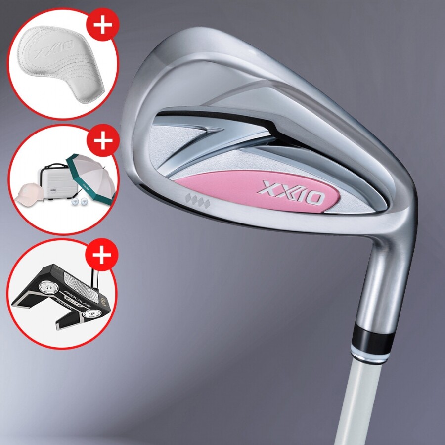 [클리브랜드 퍼터증정][던롭스포츠 코리아] 젝시오14 여성 화이트 7개 아이언세트 GF