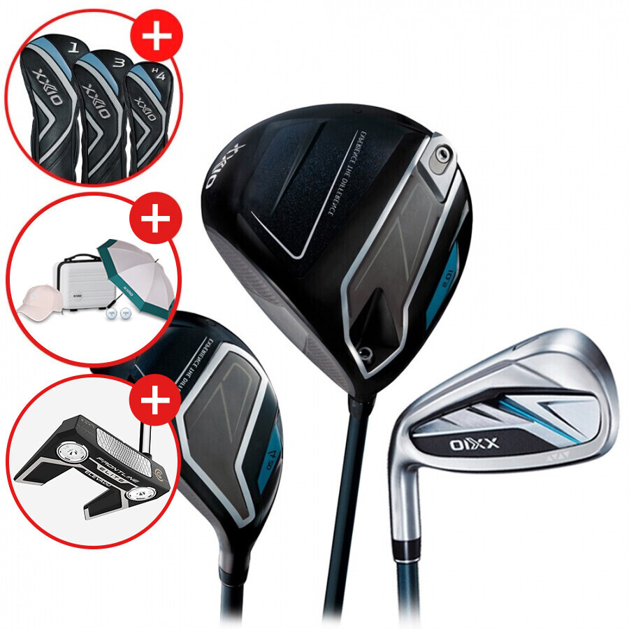 [클리브랜드 퍼터증정][던롭스포츠 코리아] 젝시오14 남성용 좌타 풀세트 (D+U+IR) GF