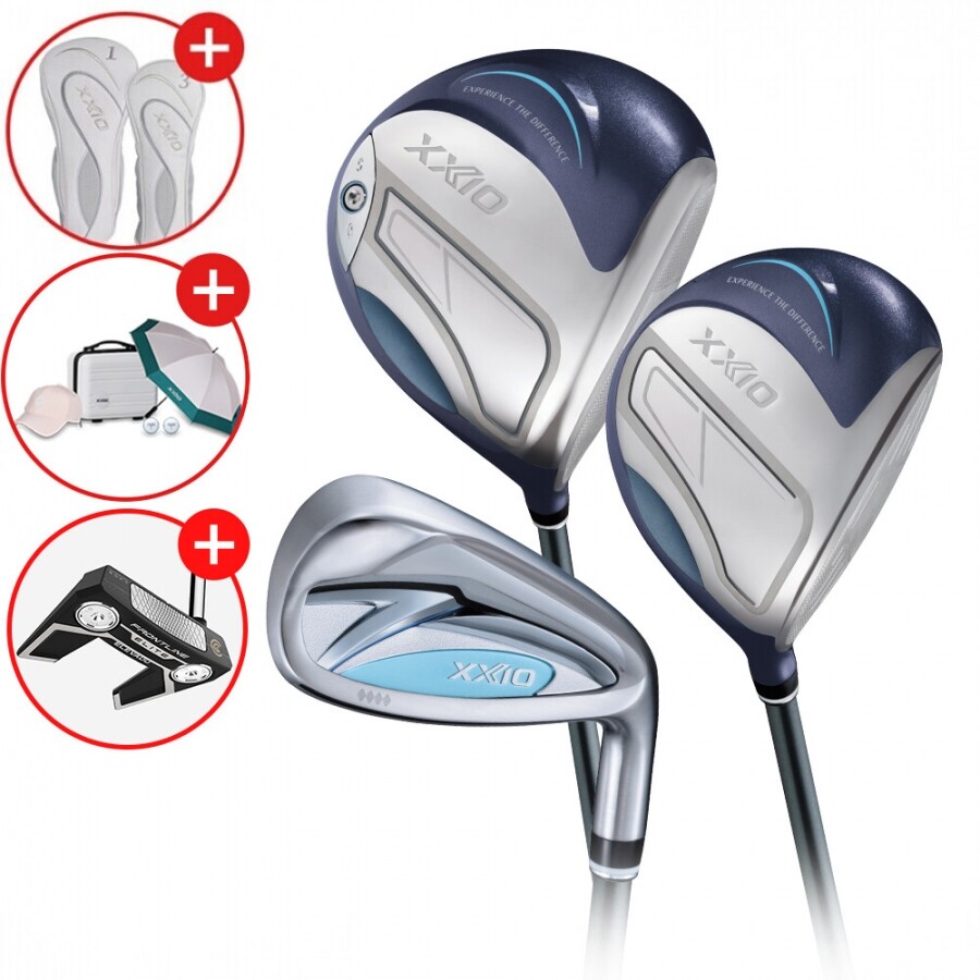 [클리브랜드 퍼터증정][던롭스포츠 코리아] 젝시오14 여성용 블루 풀세트 (D+W+IR) GF