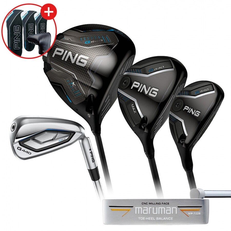 [삼양인터내셔날 정품] 핑 G440K&G440 남성용 조합풀세트 카본 아이언 R(퍼터증정) GF