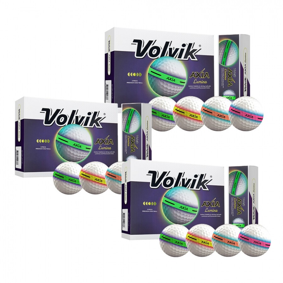 [볼빅정품] 로고볼 무료인쇄10-1 2026 엑시아(AXIA) 루미나 3개 세트 GF