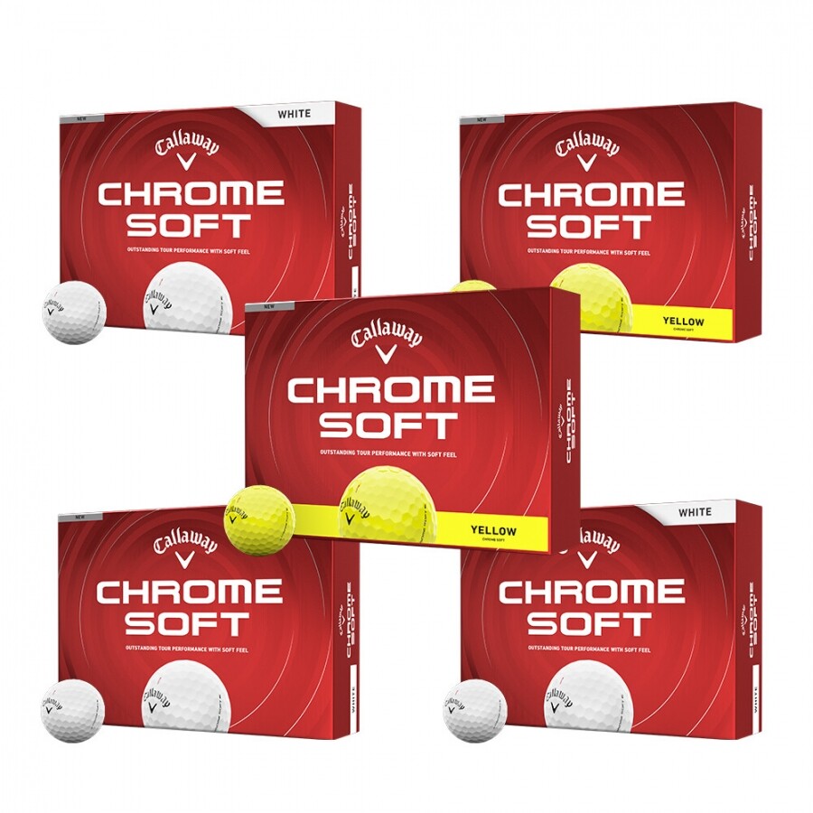 [한국캘러웨이정품] 26년 크롬소프트 골프공 (12구 3피스) GF 5개 세트 GF