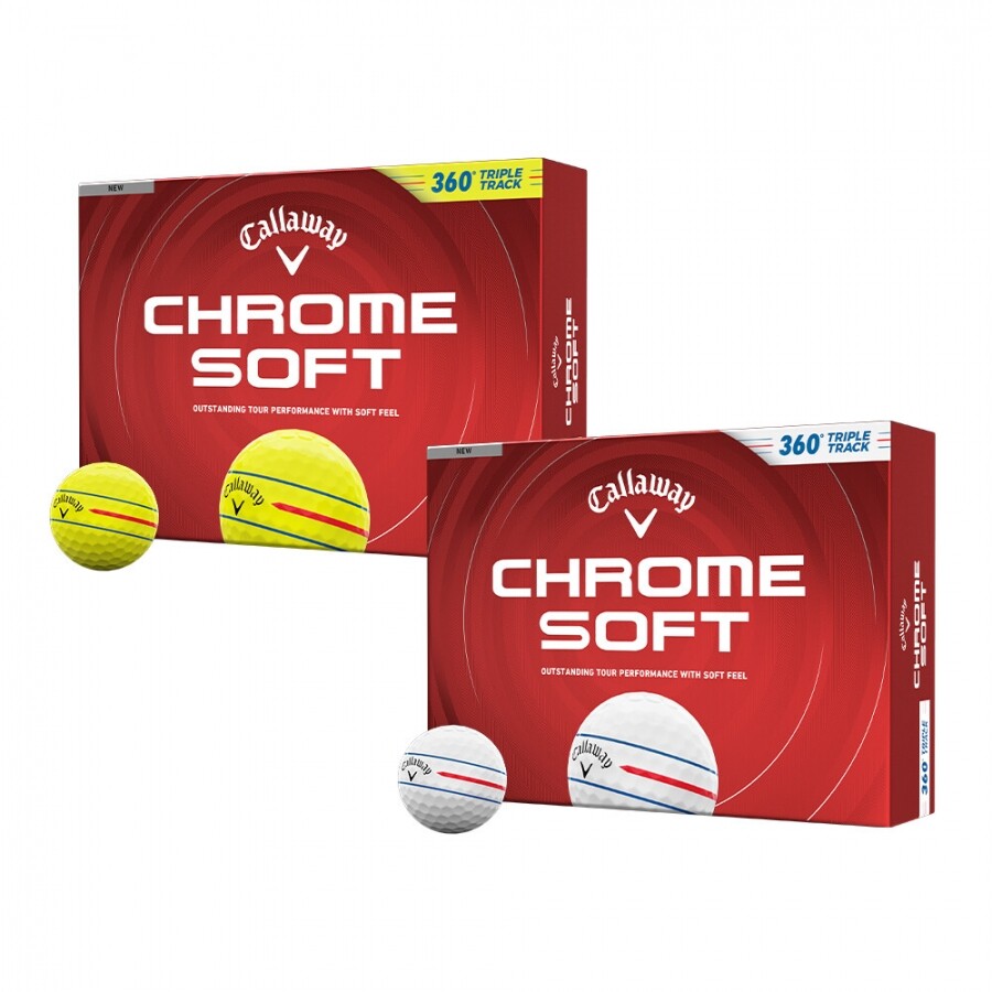 [한국캘러웨이정품] 26년 크롬소프트 360 트리플트랙 골프공 (12구 3피스) 2개 세트 GF