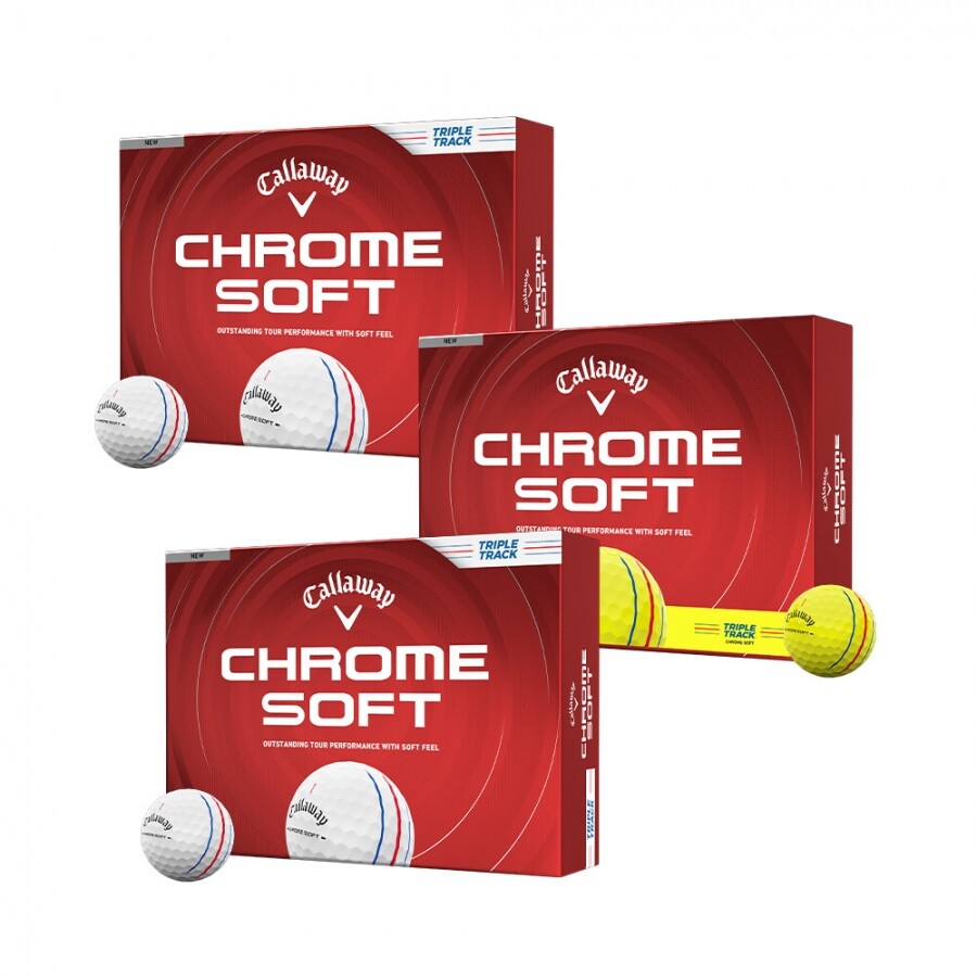 [한국캘러웨이정품] 26년 크롬소프트 트리플트랙 골프공 (12구 3피스) GF 3개 세트 GF