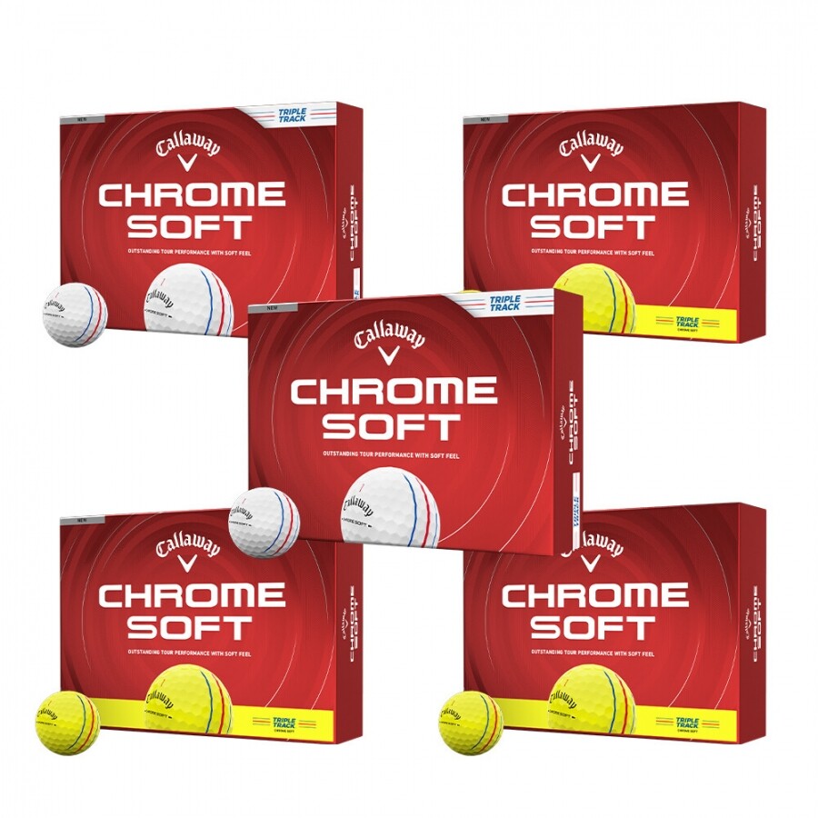 [한국캘러웨이정품] 26년 크롬소프트 트리플트랙 골프공 (12구 3피스) GF 5개 세트 GF