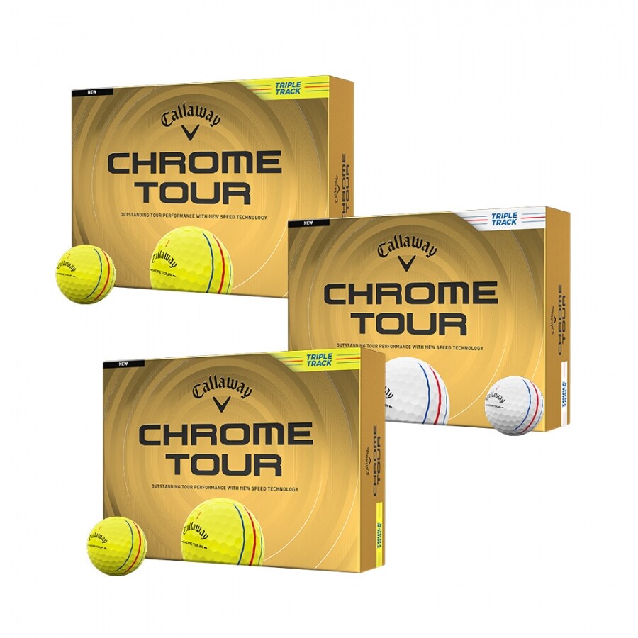 [한국캘러웨이정품] 26년 크롬 투어 트리플트랙 골프공 (12구 4피스) GF 3개 세트 GF