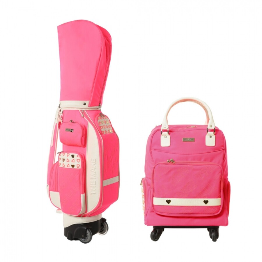 (리퍼브 색바램)더메이크 네온 여성용 캐디백세트 (핑크) GF