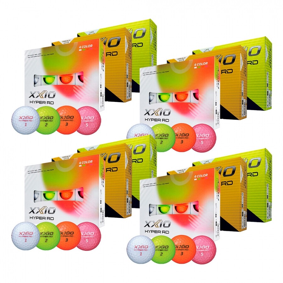 [던롭코리아정품] 2026 XXIO HYPER RD 골프공 3피스 4개 세트 GF
