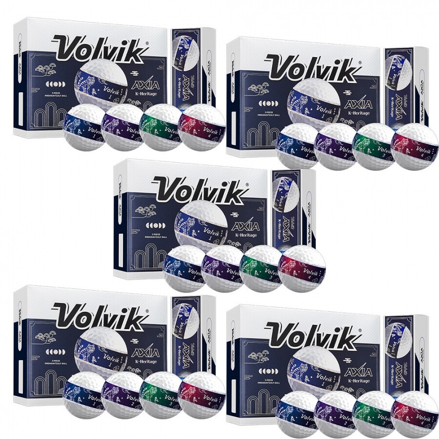 [볼빅정품] 26 VOLVIC AXIA 3P K-Heritage (엑시아)골프공 5개 세트GF