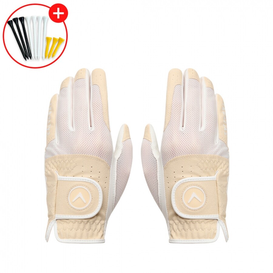 증정 한국캘러웨이골프 26년 캘러웨이 쿨 메쉬 (Cool Mesh) 여성용 양손 골프장갑 GF