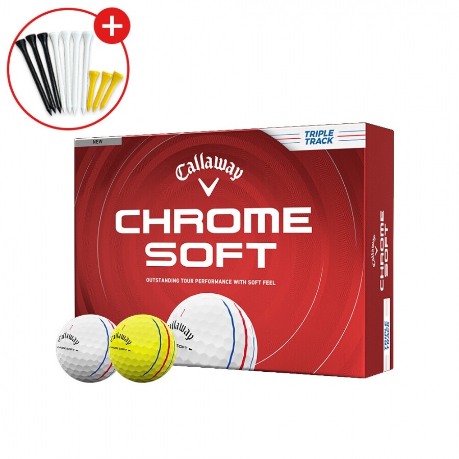 증정 [한국캘러웨이정품] 26년 크롬소프트 트리플트랙 골프공 (12구 3피스) GF