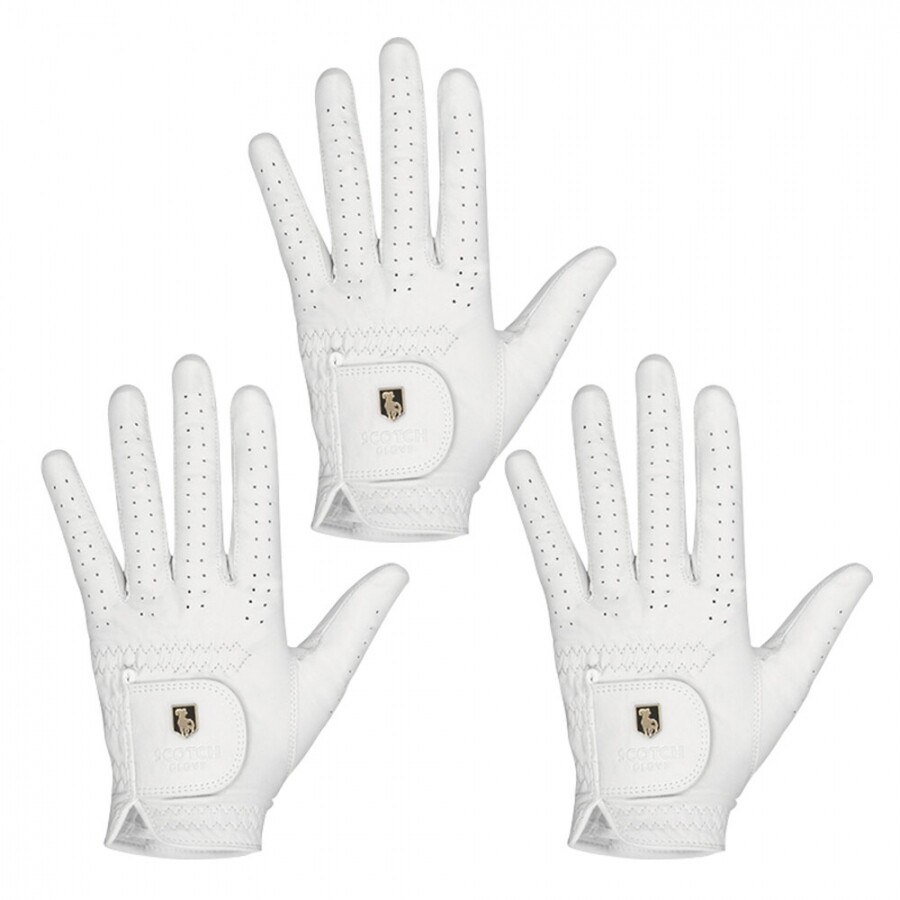 [범양글러브정품]스카치 천연양피 골프장갑 여성용 왼손 3장 세트 GF