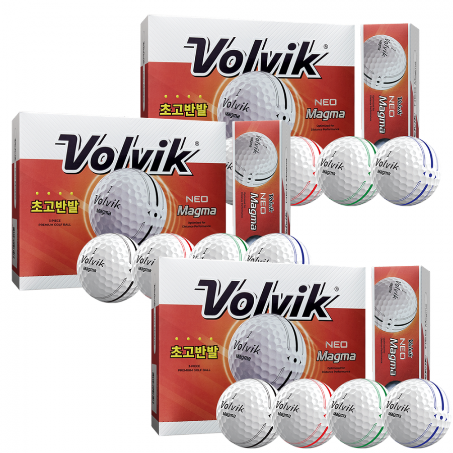 [볼빅정품] 26년 NEO MAGMA 3P 네오 마그마 골프공 3개 세트 GF