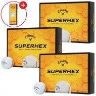 한국캘러웨이골프 26년 슈퍼핵스(SUPERHEX) 골프공 (1DZ 당 1슬리브 추가 증정) 3개 세트 GF